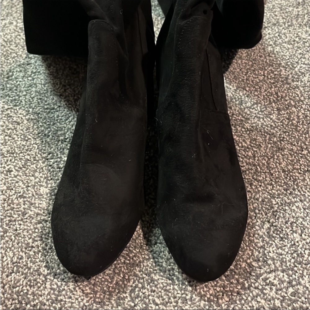 NWOB Steve Madden Issac Faux Suede Over the Knee Heeled Boots Size 8.5 - Picture 6 of 8